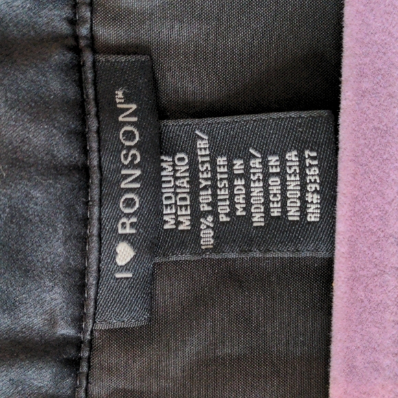 I Heart Ronson Black Dress with Blue, White, Pink Stamped Floral Pattern - Picture 8 of 10